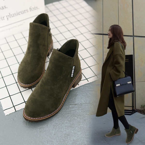 Botines de Moda Otoño-Invierno para Mujer - Elegancia y Comodidad con Acabado Aterciopelado