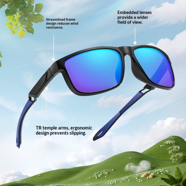 Gafas de Ciclismo a Prueba de Viento, Unisex, Lentes Polarizadas con Estilo