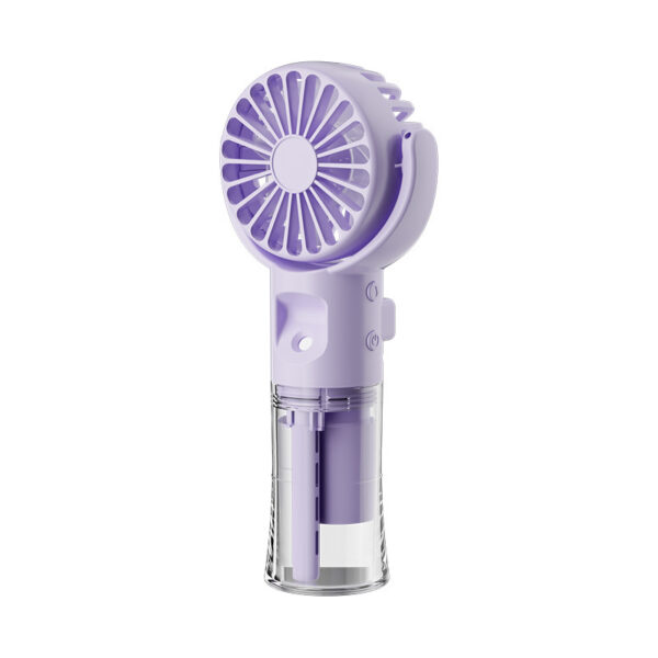 Ventilador Mini Portátil con Spray de Agua - 4 Velocidades, Carga USB, Tu Compañero Ideal para el Verano al Aire Libre ¡Refresca tus Días!