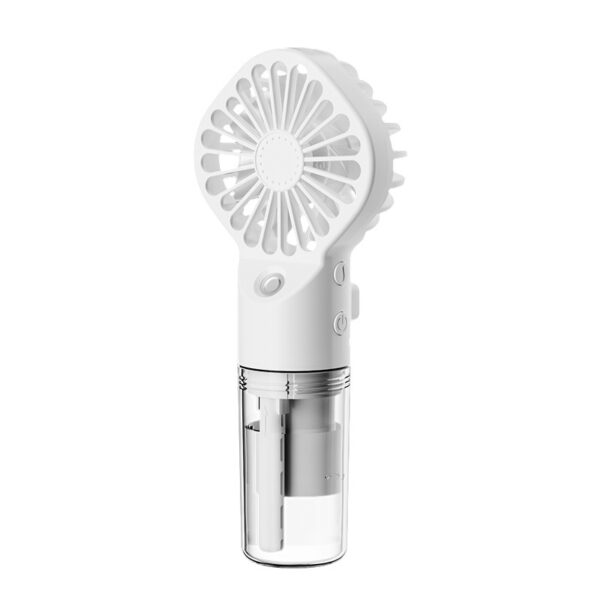 Ventilador Mini Portátil con Spray de Agua - 4 Velocidades, Carga USB, Tu Compañero Ideal para el Verano al Aire Libre ¡Refresca tus Días!