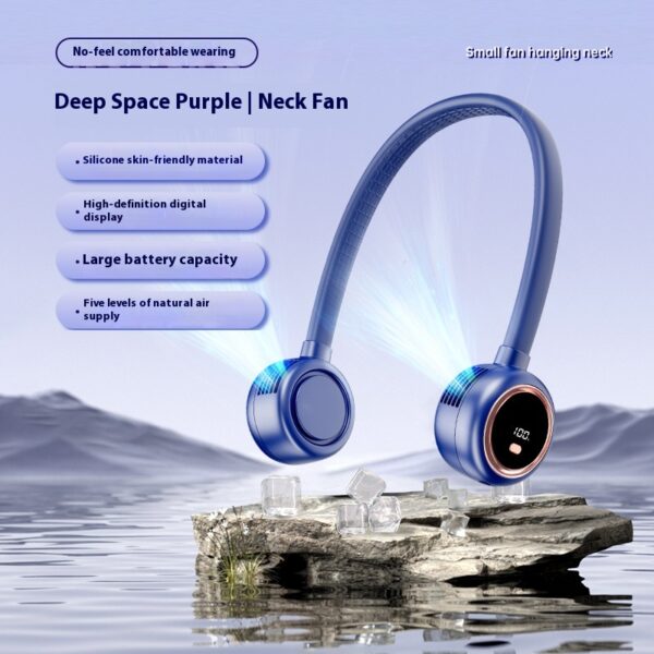 Ventilador sin aspas portátil con carga USB y pantalla digital: ¡Refresca tu verano con estilo!