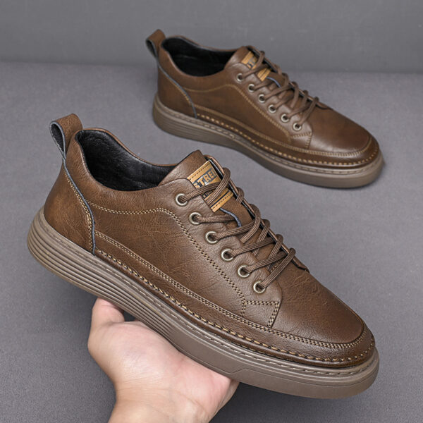 Zapatos de Otoño para Hombre – Elegancia Británica en Cuero Casual