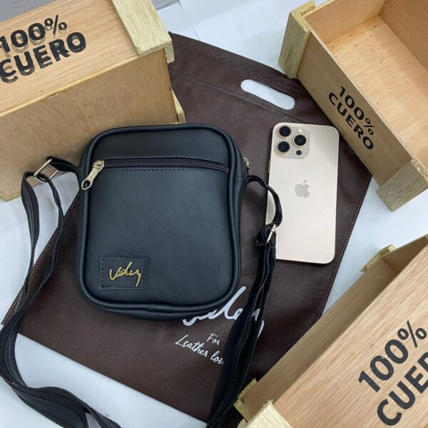 Bolso cruzado de cuero Vélez para caballero