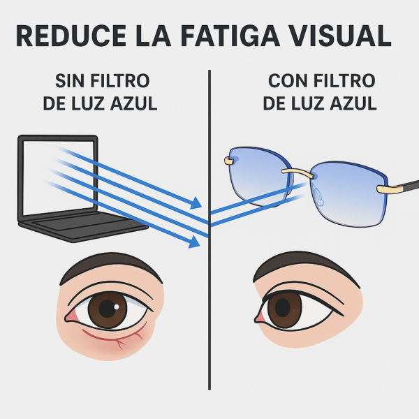 Gafas fotocromaticas filtro luz azul