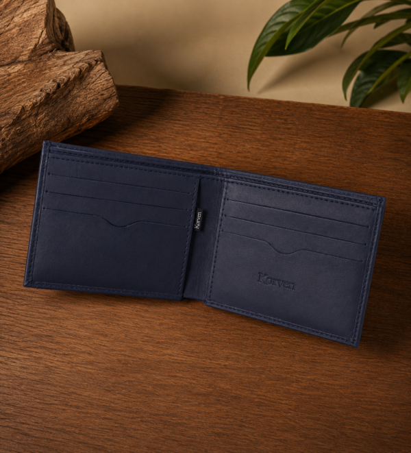 Billetera Cuero Korven Hombre Diseño Moderno y Práctico