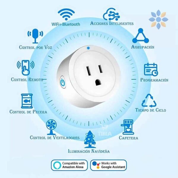 Tomacorriente Inteligente Wifi Compatible Alexa Google Home