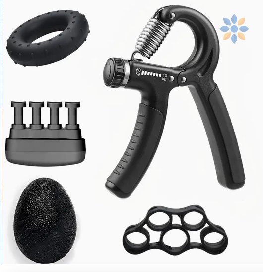 Kit Ejercitador de Mano y Dedos PD-02 - 5 Piezas