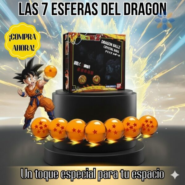 Set Coleccionable 7 Esferas Dragon Ball Z 4cm Brillantes