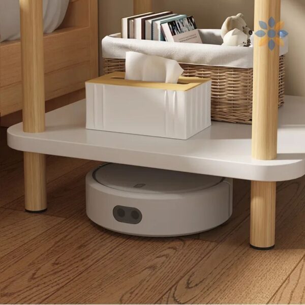 Mesa Auxiliar de Centro Moderna de Madera Blanca