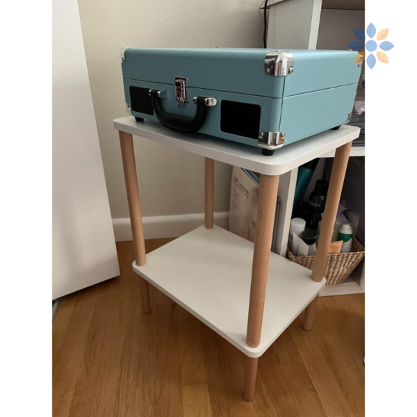 Mesa Auxiliar de Centro Moderna de Madera Blanca