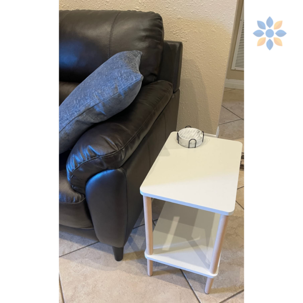 Mesa Auxiliar de Centro Moderna de Madera Blanca