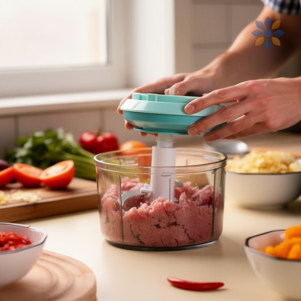 Mini Picadora Eléctrica Versátil para Cocina Fácil