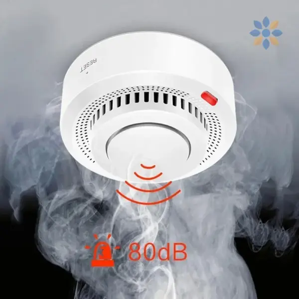 Detector de humo inteligente con alarma y app móvil