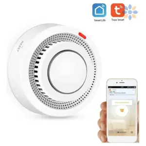 Detector de humo inteligente con alarma y app móvil