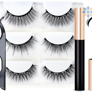 Kit de Pestañas Magnéticas Triple Imán Naturales 3D