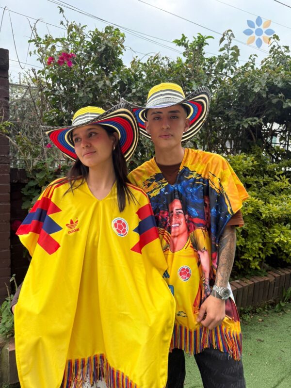 Poncho Selección Colombia VIP con Diseño Tradicional