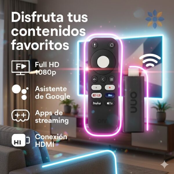 Onn StreamBox Full HD Dispositivo Streaming Google TV