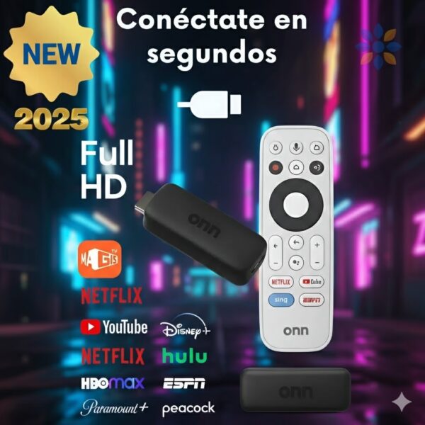 Onn StreamBox Full HD Dispositivo Streaming Google TV