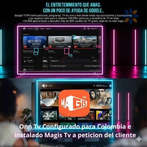 Onn DigitalLink Full HD Streaming TV fácil y rápido