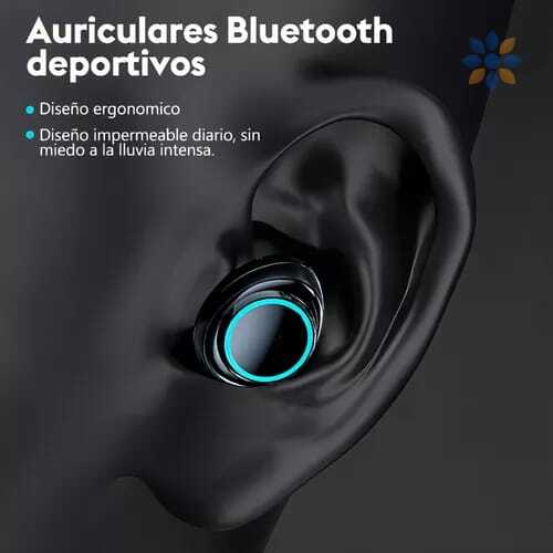 Audífonos Bluetooth deportivos M25 con Alexa y cancelación de ruido