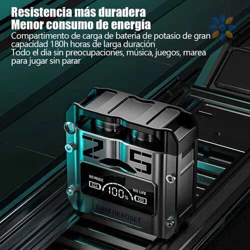 Audífonos Bluetooth deportivos M25 con Alexa y cancelación de ruido