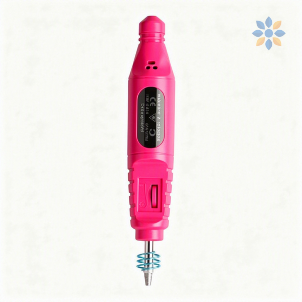 Kit Pulidor de Uñas Eléctrico Portátil Rosa USB