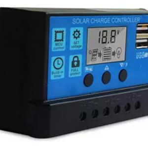 Regulador Solar 10A con Pantalla Digital y USB