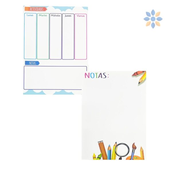 Set 2 Pizarras Magnéticas MANA-0079 para Organizar tu Semana