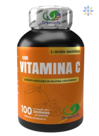 Vitamina C masticable Greensofe para sistema inmune