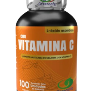 Vitamina C masticable Greensofe para sistema inmune
