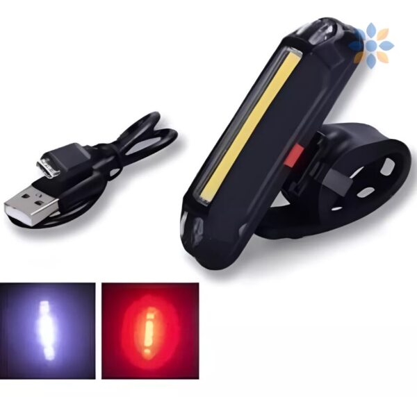 Luz Trasera Recargable para Bicicleta LED Compacta