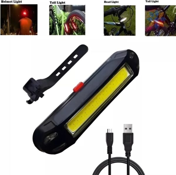 Luz Trasera Recargable para Bicicleta LED Compacta