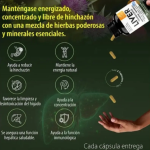 LIVER CLEANSE DETOX - Suplemento Natural para Hígado Saludable