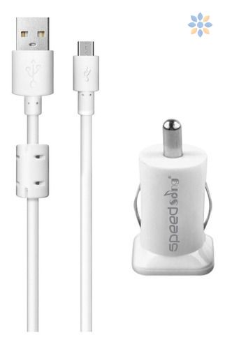 Cargador USB para carro 12V/24V con doble puerto rápido