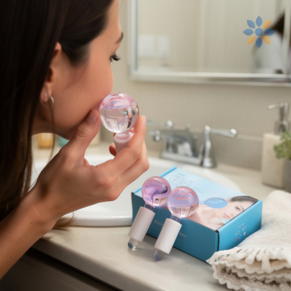 Esfera de Cristal Facial para Masaje y Relajación
