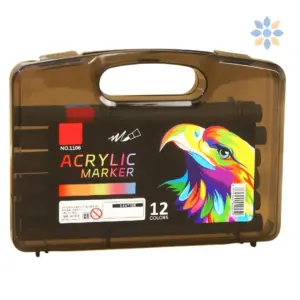 Set Marcadores Acrílicos 12 Colores Vibrantes y Durables