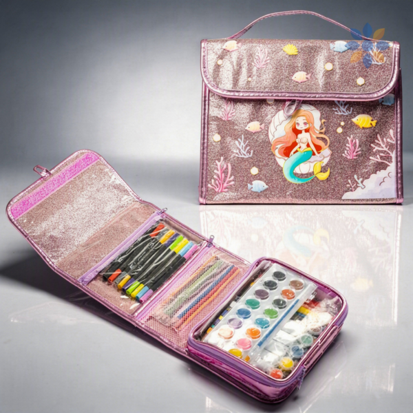 Set de Arte Maletín Sirena Brillante para Niñas
