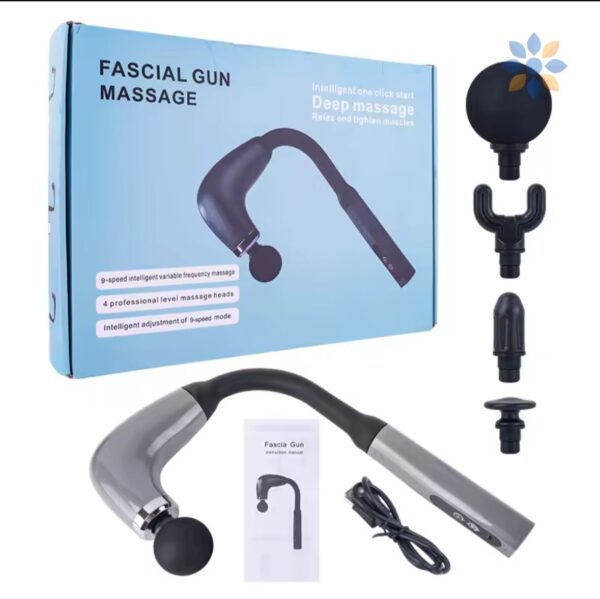 Masajeador Facial Gun Recargable con Mango Ergonómico