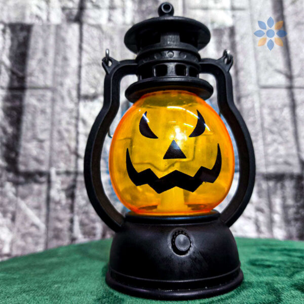 Farol LED Calabaza Halloween Luz Cálida Decorativa