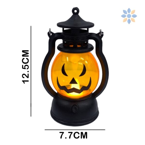 Farol LED Calabaza Halloween Luz Cálida Decorativa