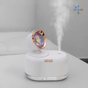Humidificador Difusor Aromas Luz LED Atardecer Portátil