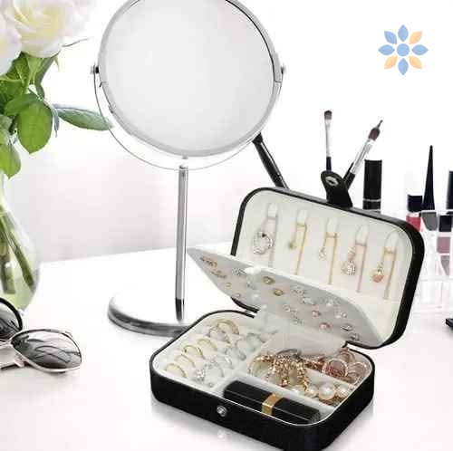 Joyero Doble Capa Compacto y Elegante para Accesorios