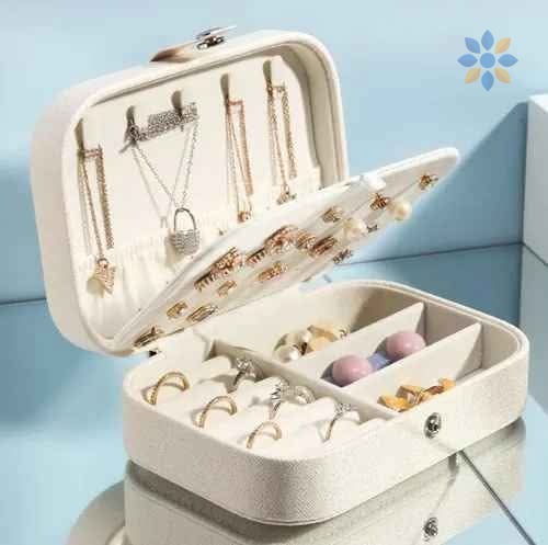 Joyero Doble Capa Compacto y Elegante para Accesorios