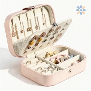 Joyero Doble Capa Compacto y Elegante para Accesorios