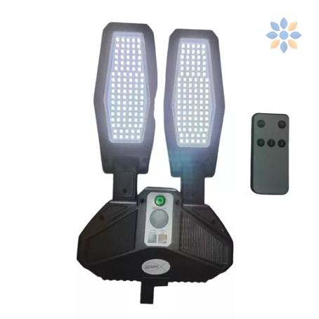 Lámpara Solar LED Panel 200 Luces con Sensor Movimiento