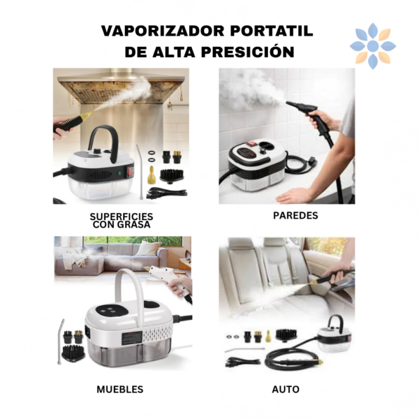 Vaporizador PowerJet Pro 3 niveles de presión portátil