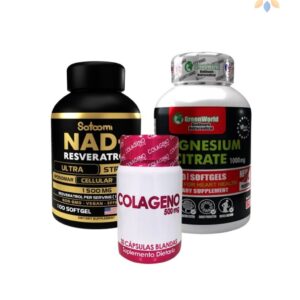 Combo Salud Total: NAD + Citrato de Magnesio + Colágeno