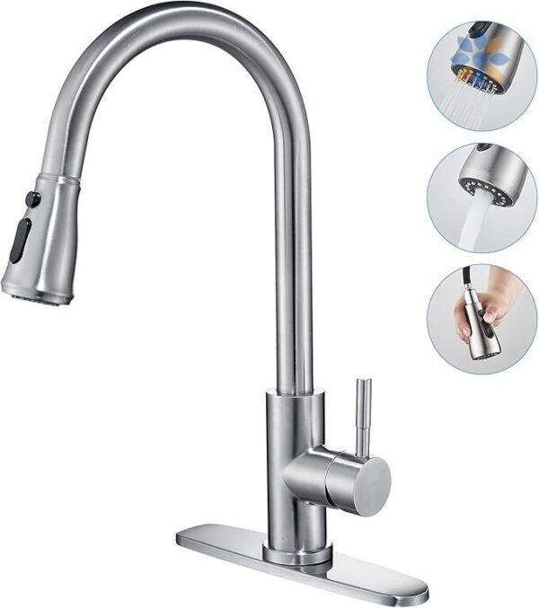 Grifo Cocina Premium Acero Inoxidable Ducha Extraíble