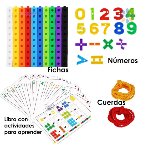 Armatodo Para Aprender Matemáticas 118pcs Colorido y Educativo