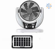 Ventilador Solar Portátil VA 8025 con Panel y Control